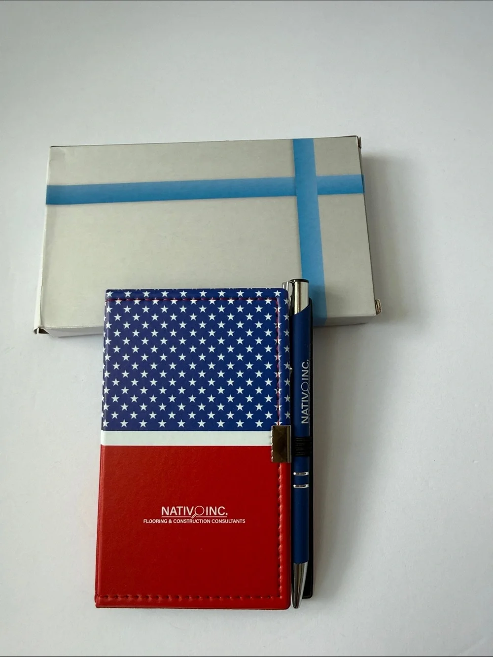 Travel Sticky Note & Flag Set with Blue Pen - Home Storage & Organization #616